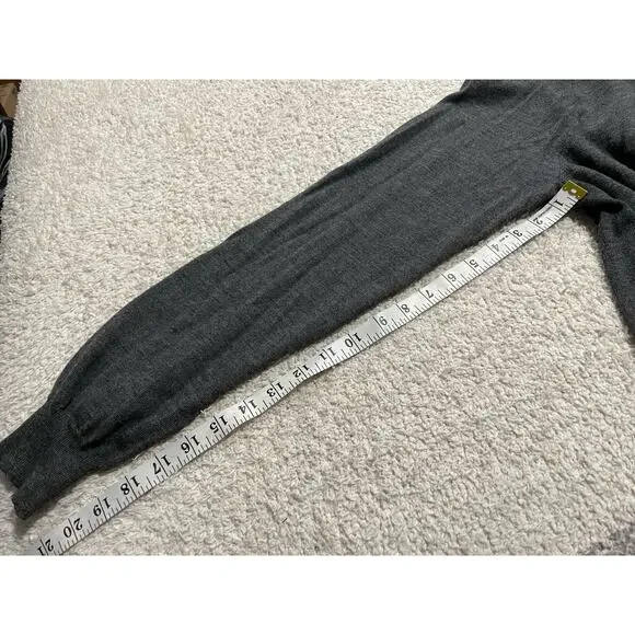 Polo Ralph Lauren Sweater Merino Wool Mens XXL Custom Fit Gray V Neck Knit